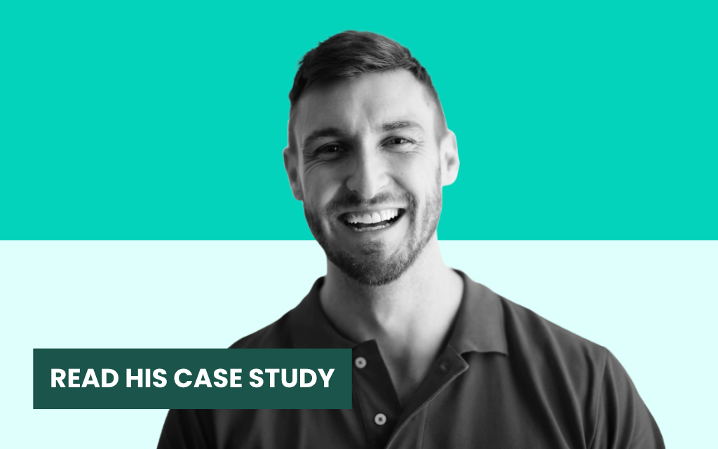 Nicolae-Miha studying his Level 3 Personal Training course using an Advance Learner Loan
