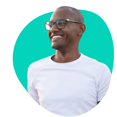 Smiling man representing safeguarding, learner wellbeing and a safe, supportive learning environment