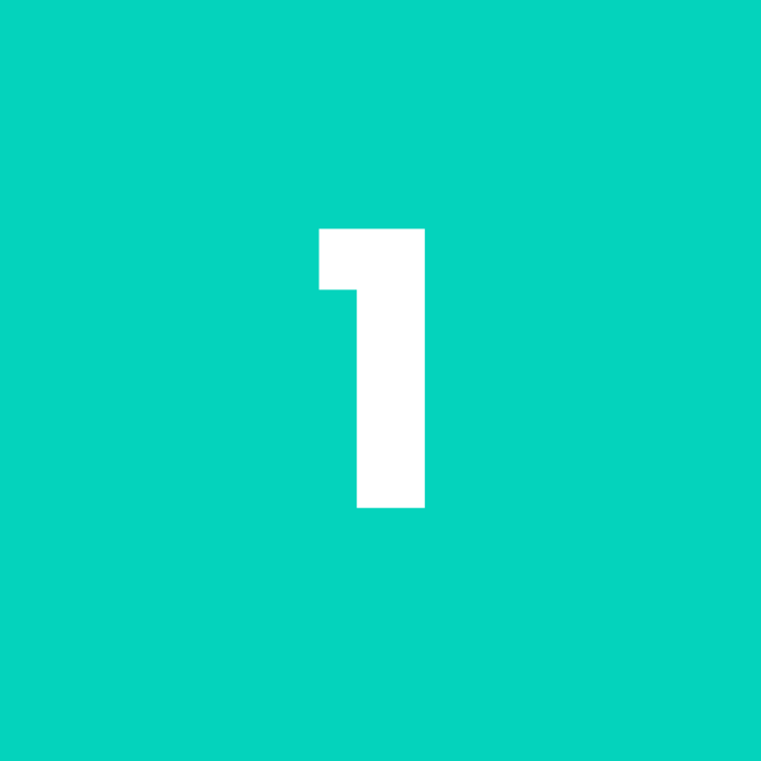 Number 1 icon representing the first resource in the Prevent Duty course list on Educationwise Blossom learning platform