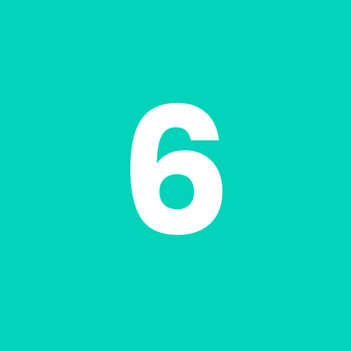 Number 6 icon representing the sixth resource in the Prevent Duty list linking to the Educationwise safeguarding page for reporting concerns confidentially